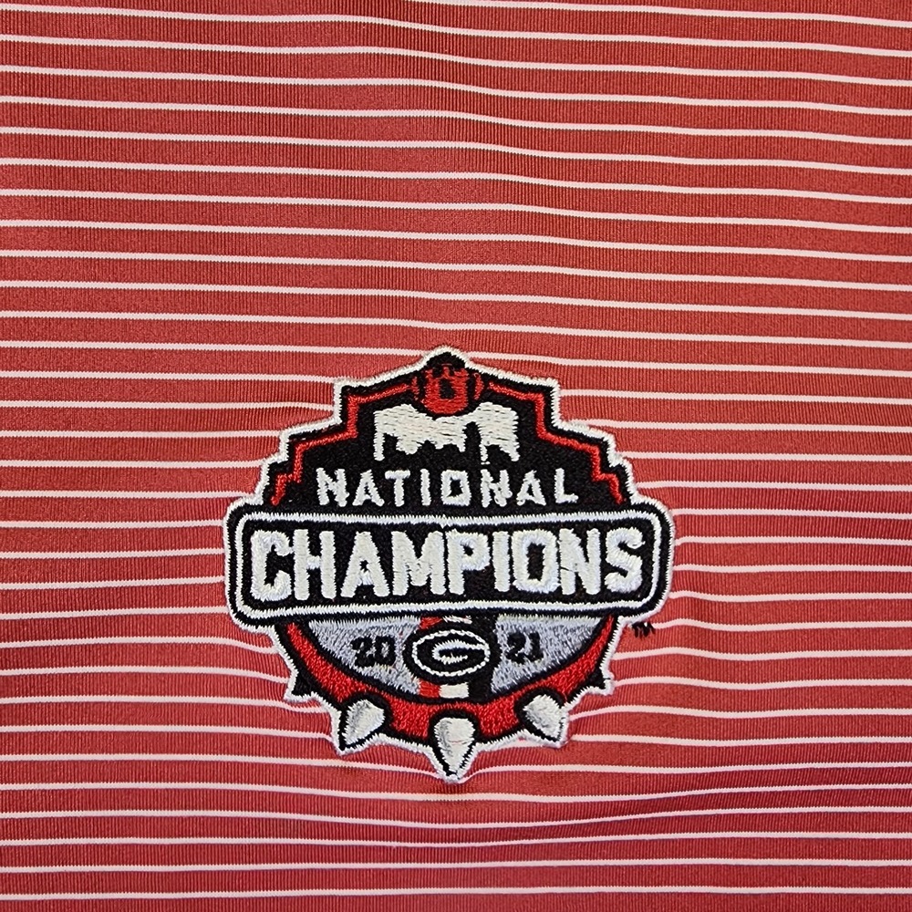 Onward Reserve Men M UGA Georgia Bulldogs National Champions 2021 Polo Shirt - Picture 4 of 9